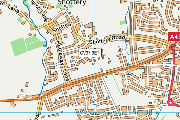 CV37 9ET map - OS VectorMap District (Ordnance Survey)