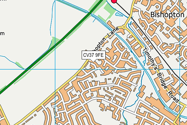 CV37 9FE map - OS VectorMap District (Ordnance Survey)
