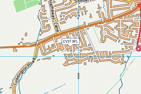 CV37 9FL map - OS VectorMap District (Ordnance Survey)