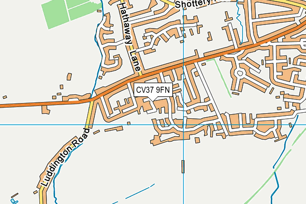CV37 9FN map - OS VectorMap District (Ordnance Survey)