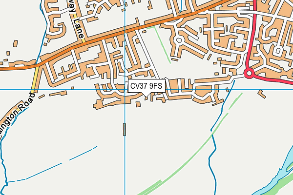 CV37 9FS map - OS VectorMap District (Ordnance Survey)