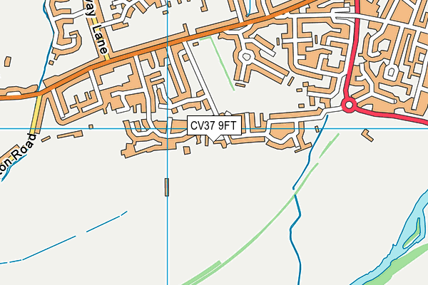 CV37 9FT map - OS VectorMap District (Ordnance Survey)