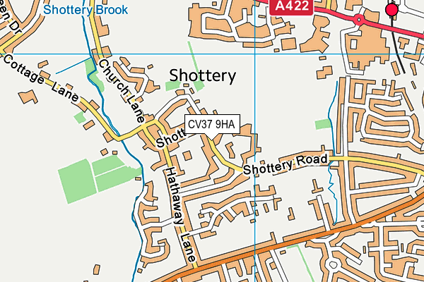 Stratford Girls' Grammar School map (CV37 9HA) - OS VectorMap District (Ordnance Survey)