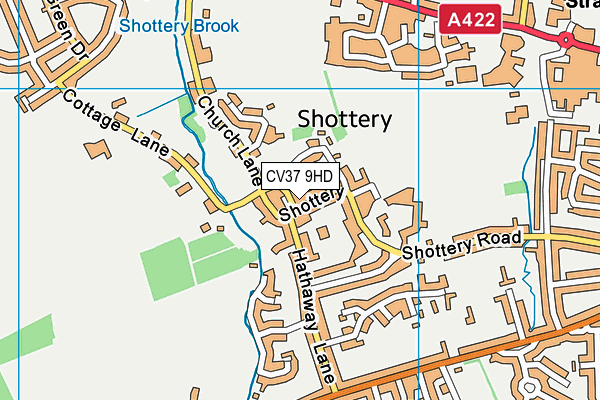 CV37 9HD map - OS VectorMap District (Ordnance Survey)