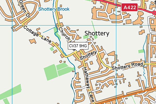 CV37 9HG map - OS VectorMap District (Ordnance Survey)