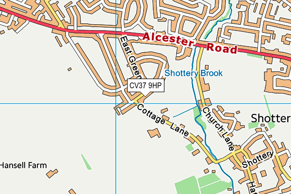 CV37 9HP map - OS VectorMap District (Ordnance Survey)