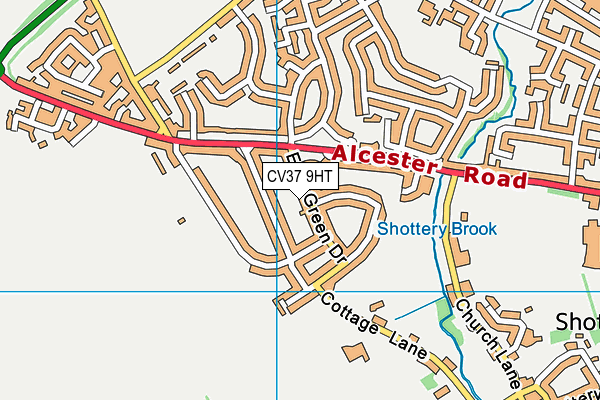 CV37 9HT map - OS VectorMap District (Ordnance Survey)