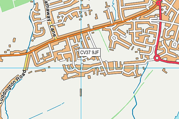 CV37 9JF map - OS VectorMap District (Ordnance Survey)