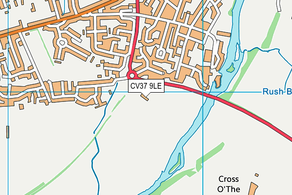 CV37 9LE map - OS VectorMap District (Ordnance Survey)