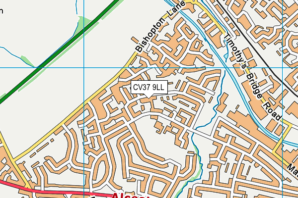 CV37 9LL map - OS VectorMap District (Ordnance Survey)