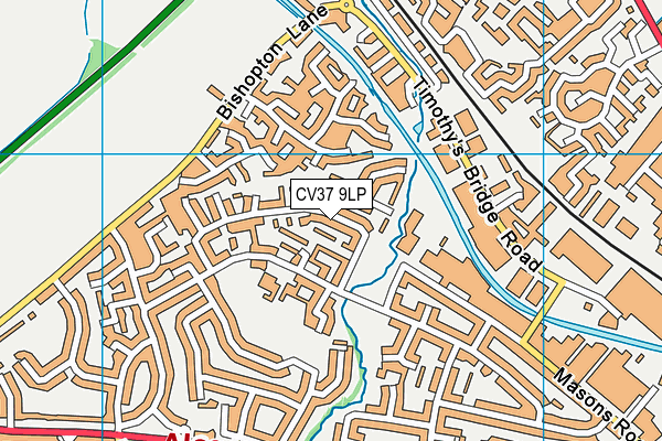 CV37 9LP map - OS VectorMap District (Ordnance Survey)