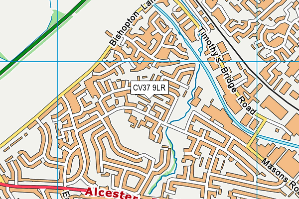 CV37 9LR map - OS VectorMap District (Ordnance Survey)