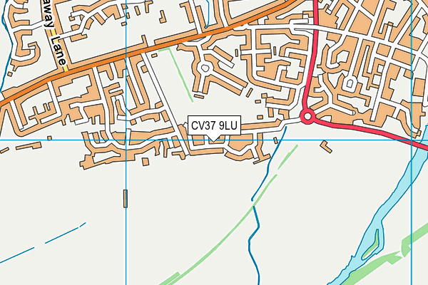 CV37 9LU map - OS VectorMap District (Ordnance Survey)