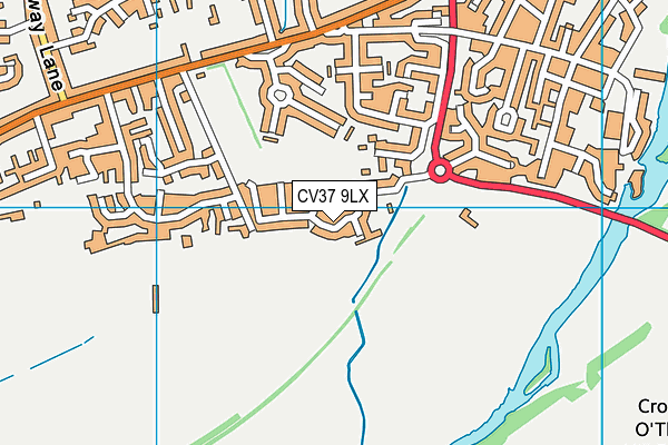 CV37 9LX map - OS VectorMap District (Ordnance Survey)