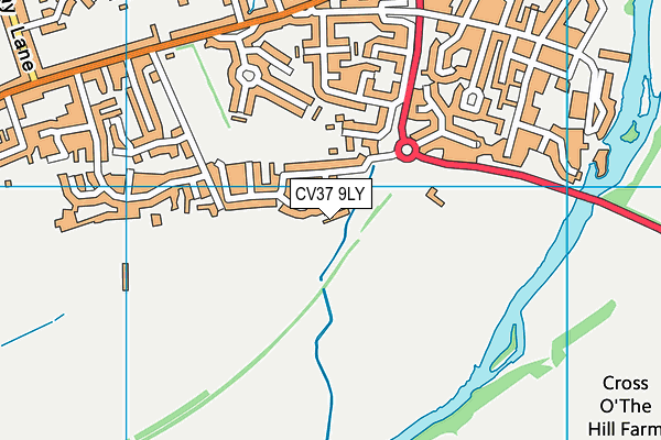 CV37 9LY map - OS VectorMap District (Ordnance Survey)