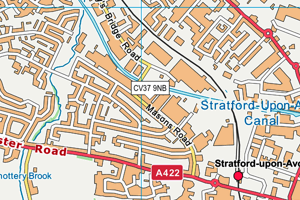 CV37 9NB map - OS VectorMap District (Ordnance Survey)