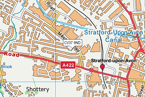 CV37 9ND map - OS VectorMap District (Ordnance Survey)