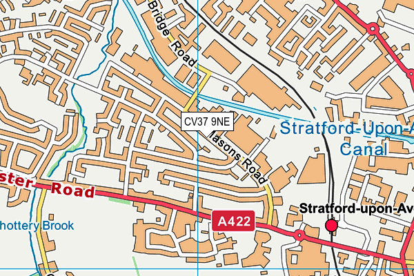 CV37 9NE map - OS VectorMap District (Ordnance Survey)