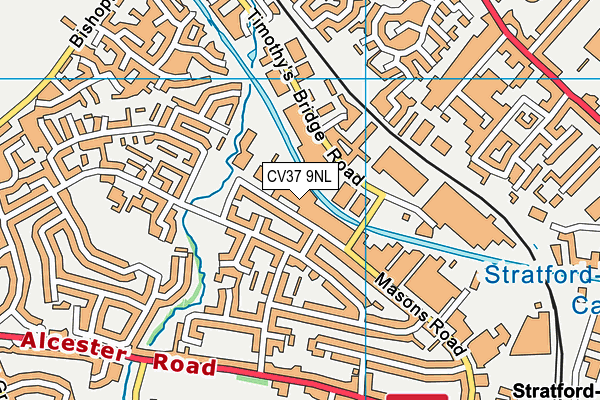 CV37 9NL map - OS VectorMap District (Ordnance Survey)