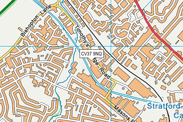 CV37 9NQ map - OS VectorMap District (Ordnance Survey)