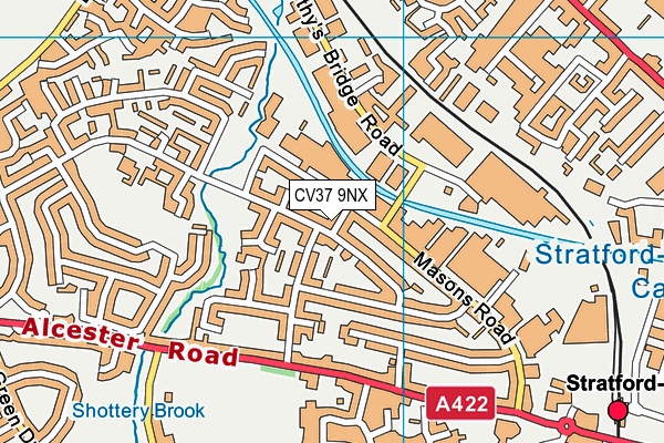 CV37 9NX map - OS VectorMap District (Ordnance Survey)