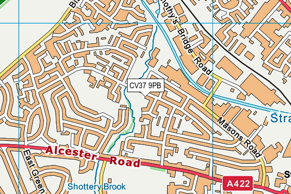 Bishopton Primary School map (CV37 9PB) - OS VectorMap District (Ordnance Survey)