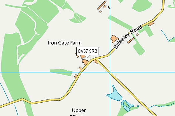 CV37 9RB map - OS VectorMap District (Ordnance Survey)