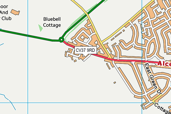 CV37 9RD map - OS VectorMap District (Ordnance Survey)