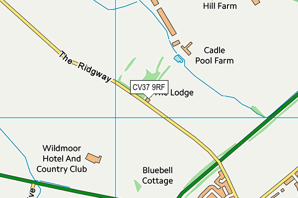 CV37 9RF map - OS VectorMap District (Ordnance Survey)