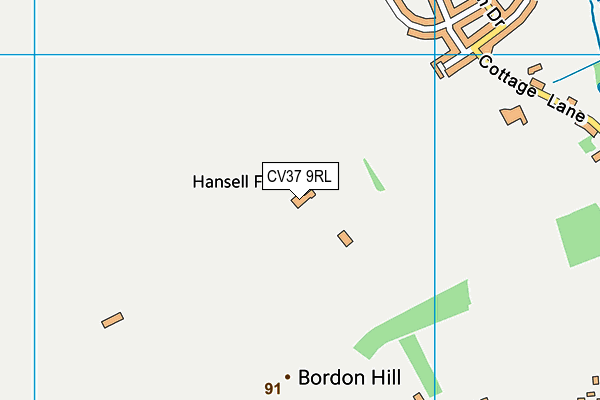 CV37 9RL map - OS VectorMap District (Ordnance Survey)