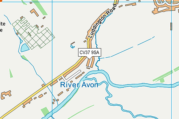 CV37 9SA map - OS VectorMap District (Ordnance Survey)