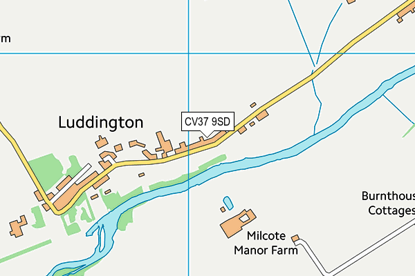 CV37 9SD map - OS VectorMap District (Ordnance Survey)