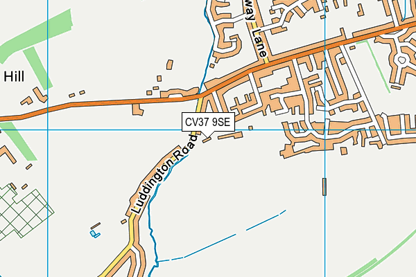 CV37 9SE map - OS VectorMap District (Ordnance Survey)