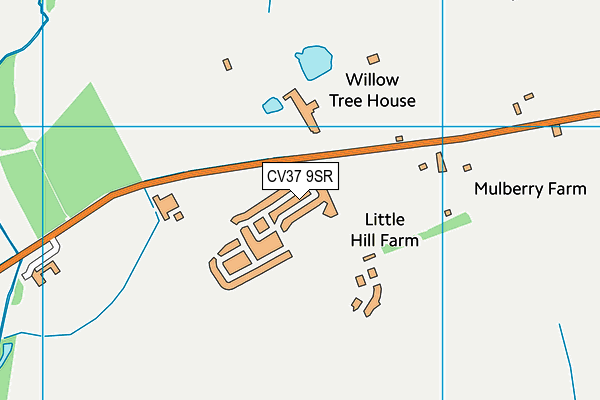 CV37 9SR map - OS VectorMap District (Ordnance Survey)