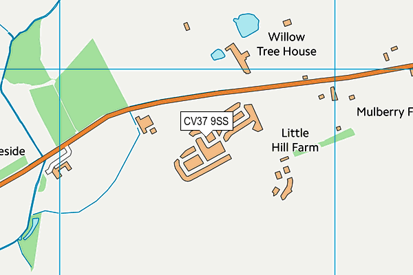 CV37 9SS map - OS VectorMap District (Ordnance Survey)