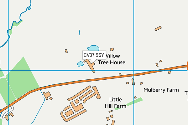 CV37 9SY map - OS VectorMap District (Ordnance Survey)