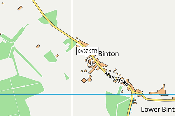 CV37 9TR map - OS VectorMap District (Ordnance Survey)