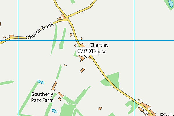 CV37 9TX map - OS VectorMap District (Ordnance Survey)