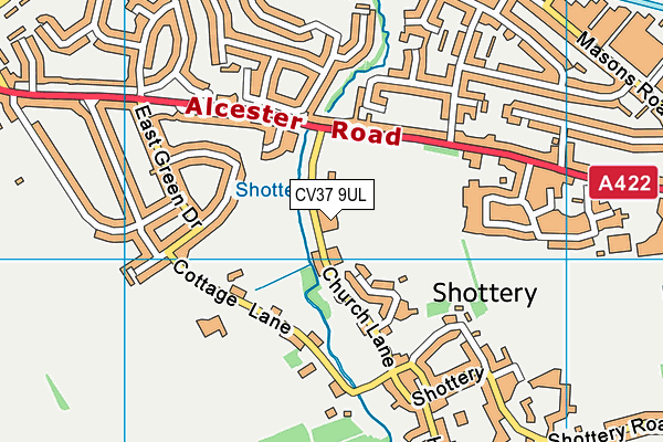 CV37 9UL map - OS VectorMap District (Ordnance Survey)