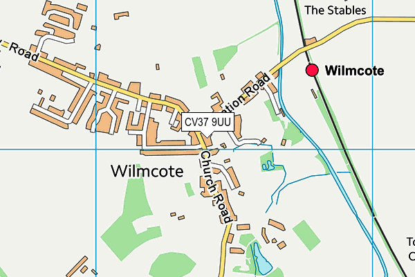 CV37 9UU map - OS VectorMap District (Ordnance Survey)