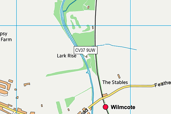 CV37 9UW map - OS VectorMap District (Ordnance Survey)