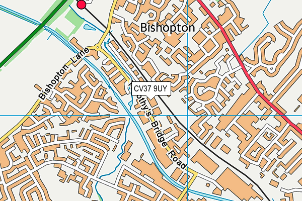 CV37 9UY map - OS VectorMap District (Ordnance Survey)