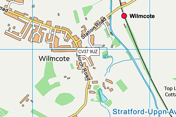 CV37 9UZ map - OS VectorMap District (Ordnance Survey)