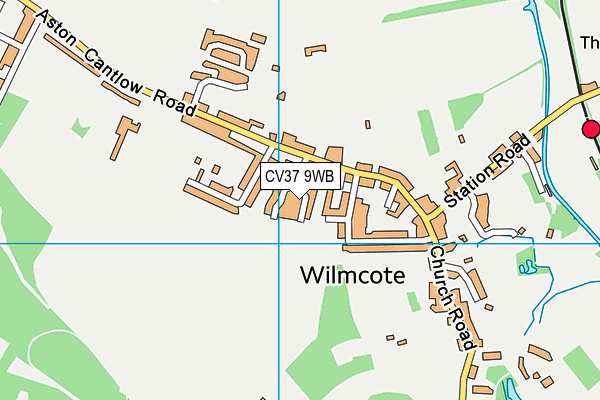 CV37 9WB map - OS VectorMap District (Ordnance Survey)