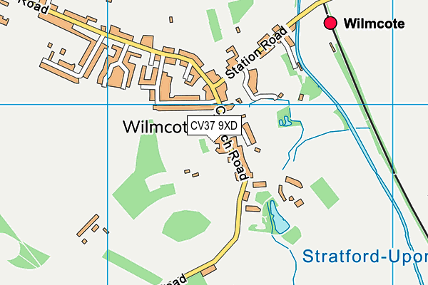 Wilmcote CofE (Voluntary Aided) Primary School map (CV37 9XD) - OS VectorMap District (Ordnance Survey)