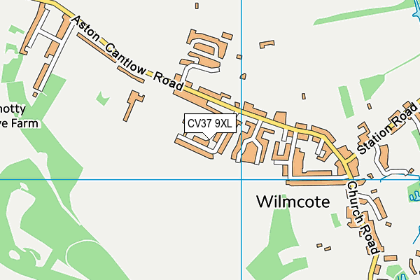 CV37 9XL map - OS VectorMap District (Ordnance Survey)