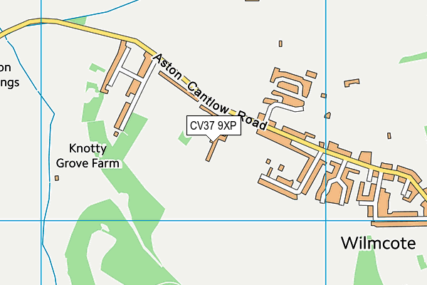 CV37 9XP map - OS VectorMap District (Ordnance Survey)