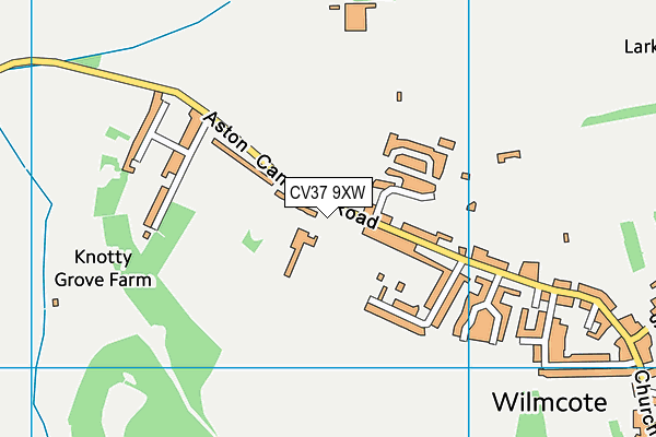 CV37 9XW map - OS VectorMap District (Ordnance Survey)