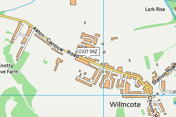 CV37 9XZ map - OS VectorMap District (Ordnance Survey)