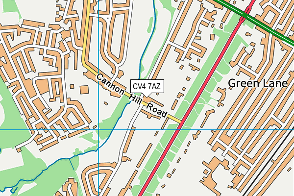 CV4 7AZ map - OS VectorMap District (Ordnance Survey)